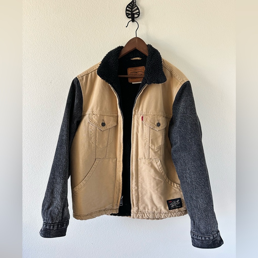 LEVI'S® X JUSTIN TIMBERLAKE CANVAS SHERPA TRUCKER JACKET